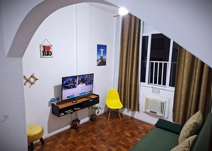 Loft 10 Min Da Praia De Copacabana, Leme & Shopping Rio de Janeiro